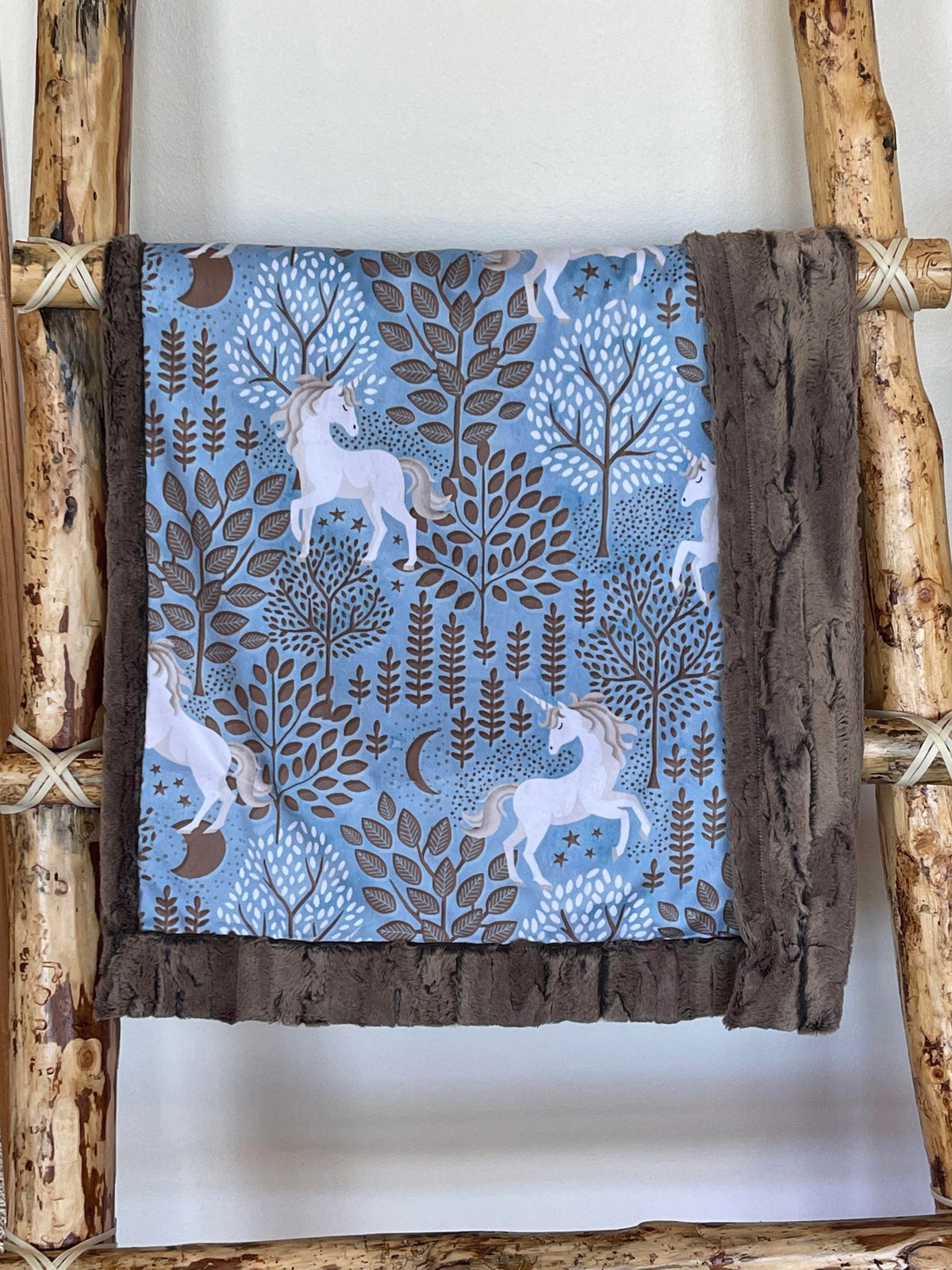 Baby Blanket - Unicorn / Chestnut Fox