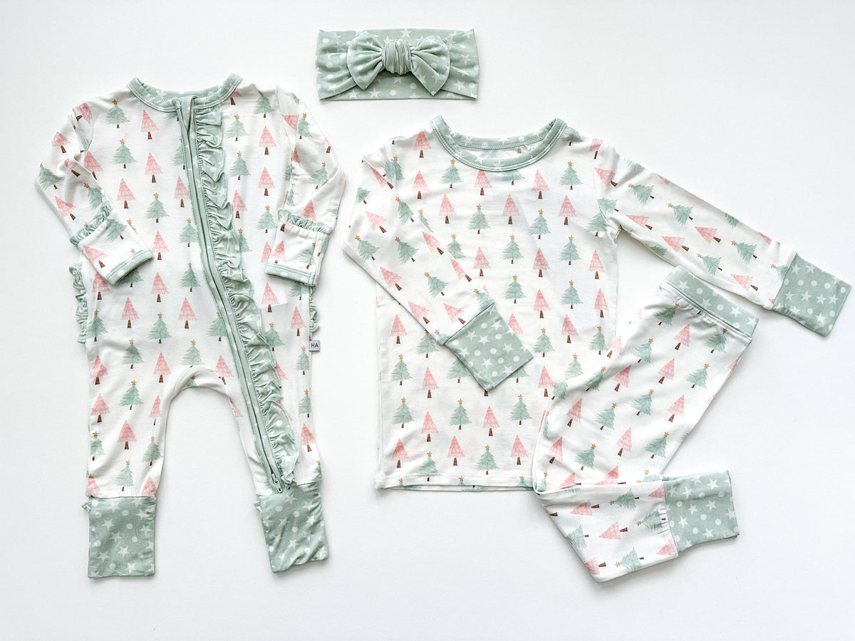 Sweet Christmas Trees - Two-Piece Pajama Set