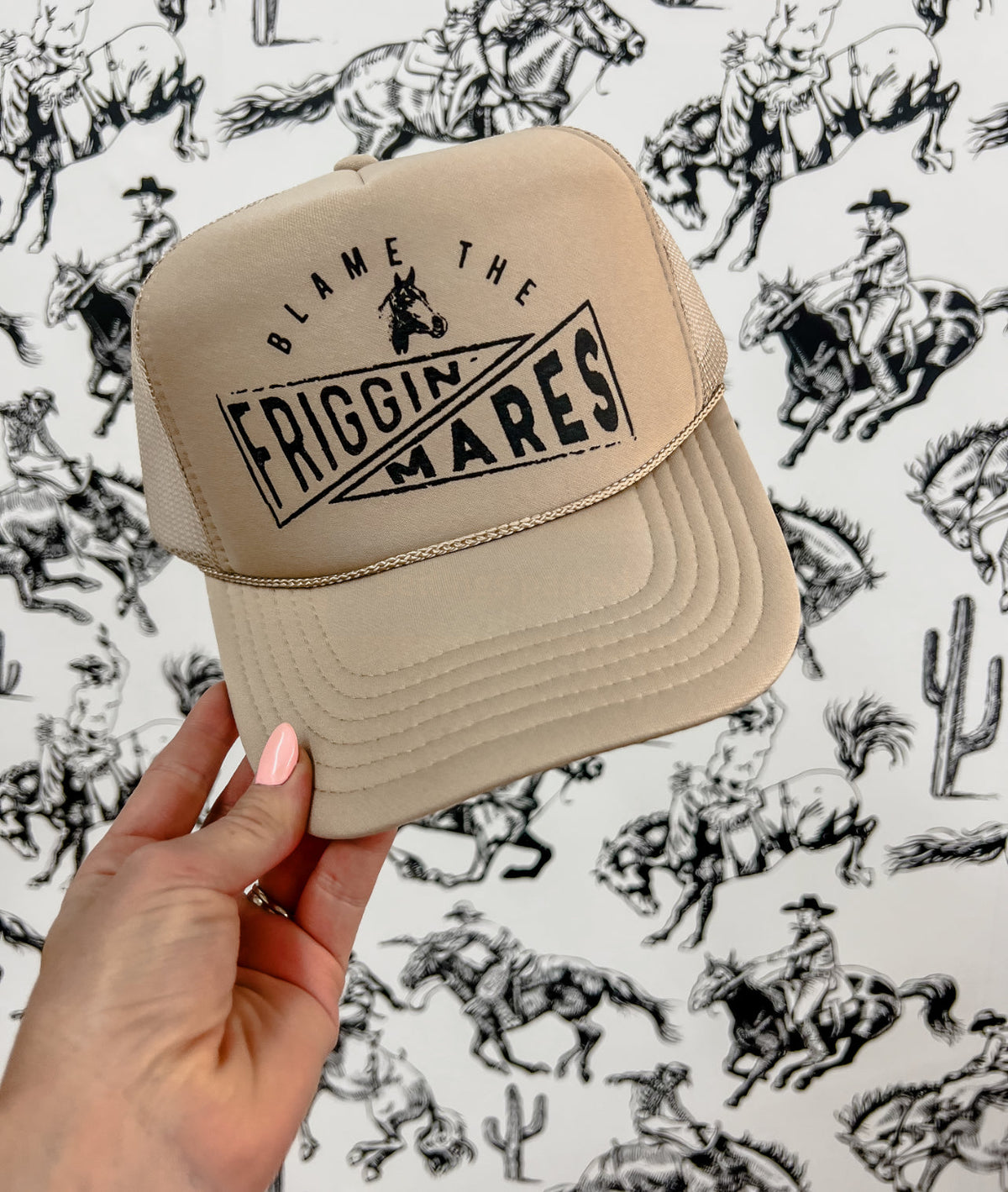 Blame The Mares Trucker Hat (Adult)