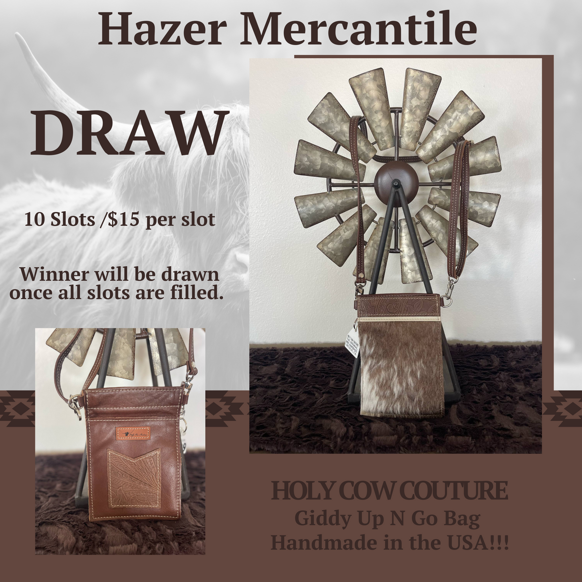 Giddy Up N Go Bag Draw