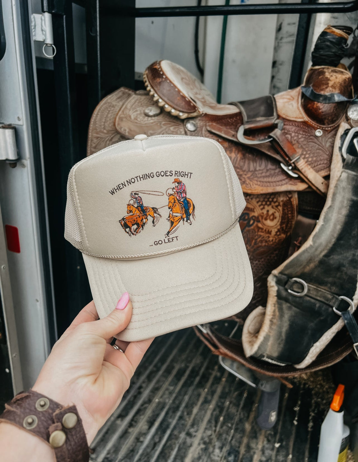 Go Left Teamroper Trucker Hat (Adult)
