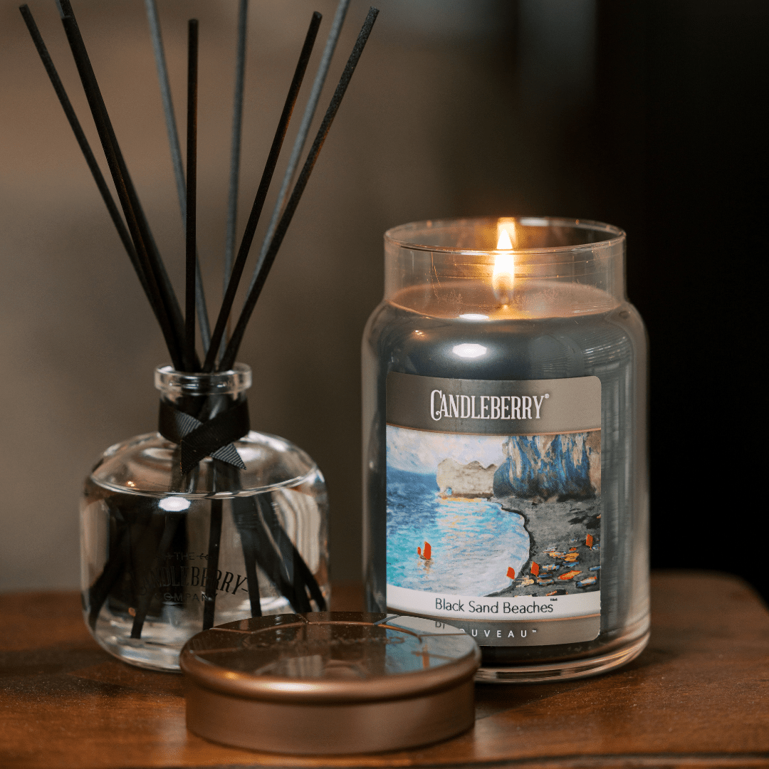 NOUVEAU™ - Black Sand Beaches™, Large Jar Candle (Collective)