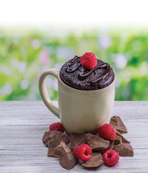 Chocolate Raspberry Cheesecake Brownie Microwave Single