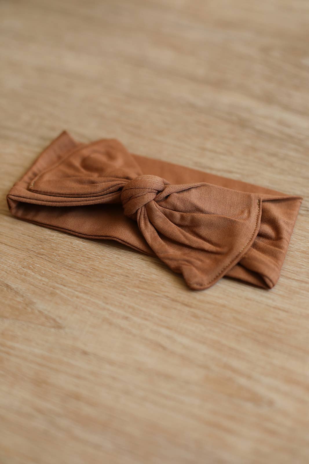 Pecan Solid Bamboo Bow Headband