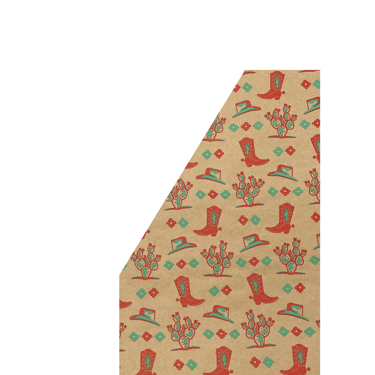 Desert Christmas Kraft Paper Gift Wrap Roll (9.8 ft)