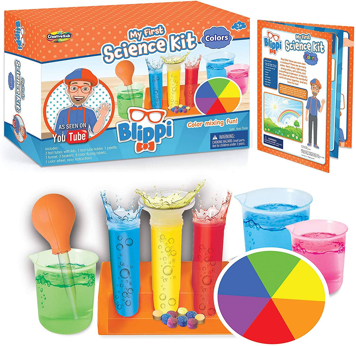 Blippi My First Science: Science Kit with Color Experiments