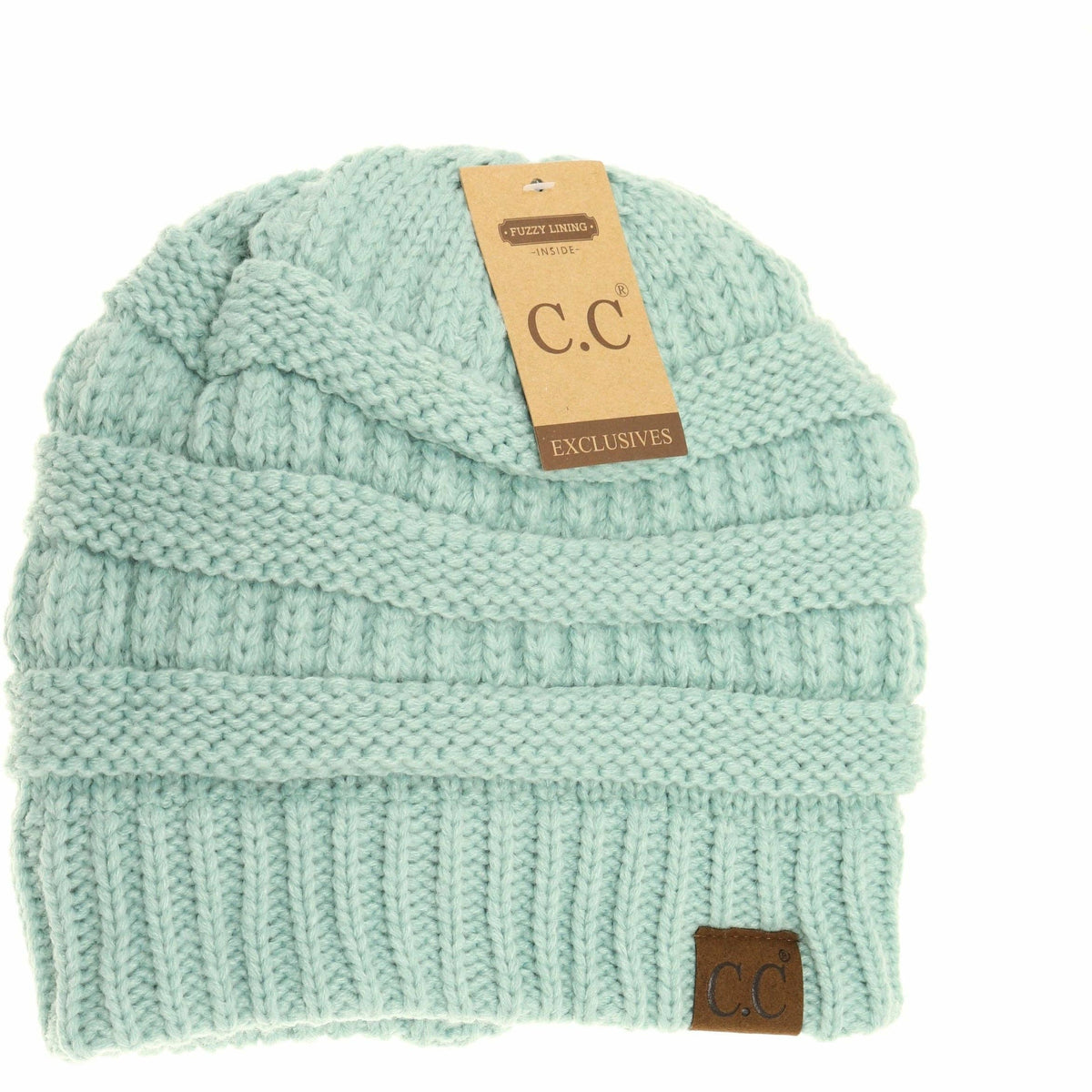 Classic Fuzzy Lined CC Beanie HAT25: Brick