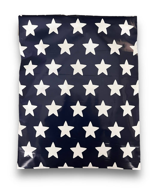 PREORDER - 10x13 Patriotic Star Poly Mailers: 25 pack