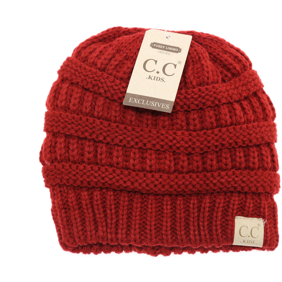 Kids Solid Fuzzy Lined CC Beanie KIDS25: Mint