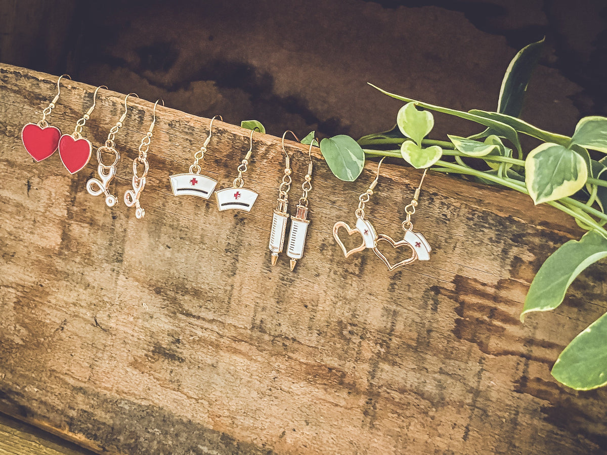 Adorable Nurse Earrings Set