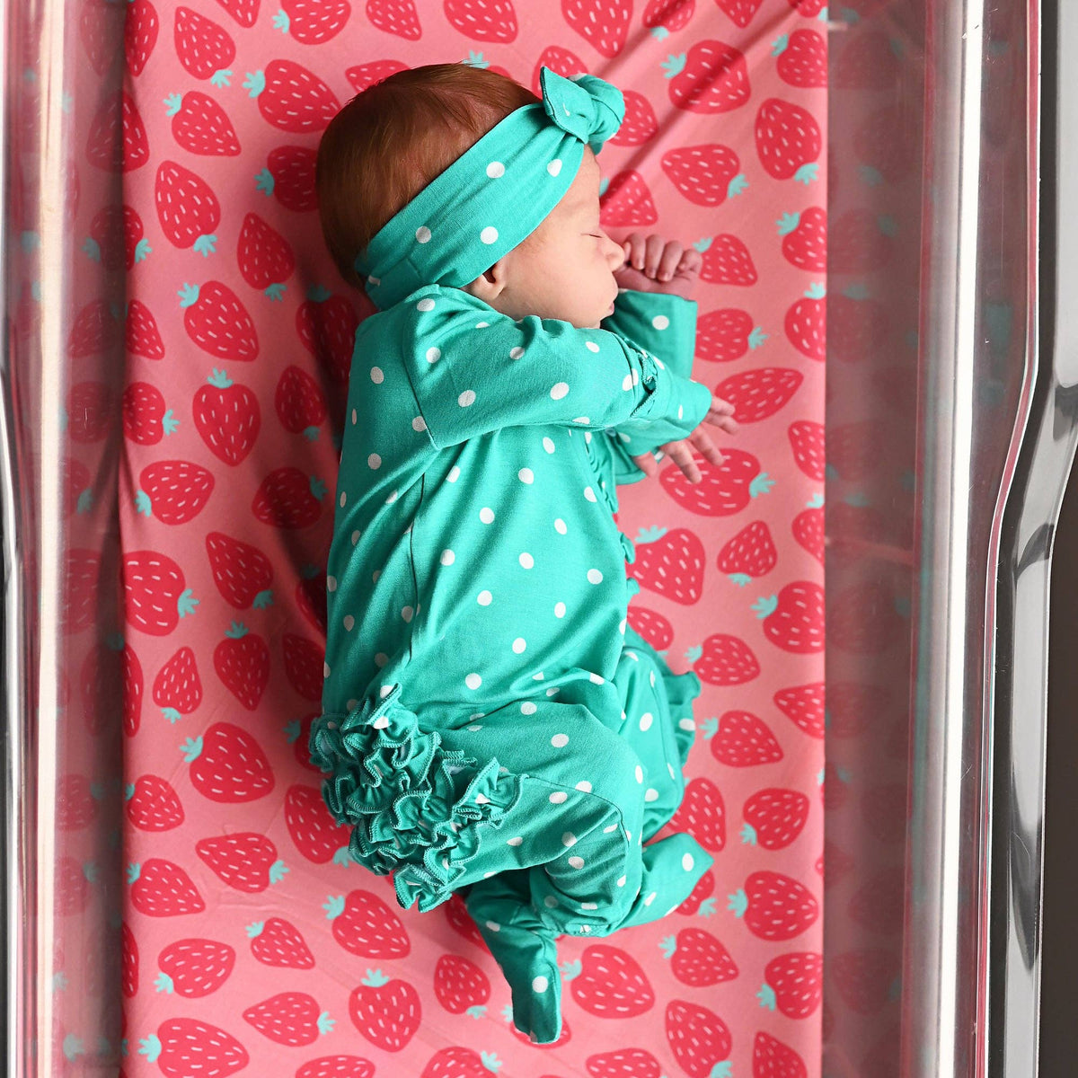 Polly Dot RUFFLE ZIP: 6-12m