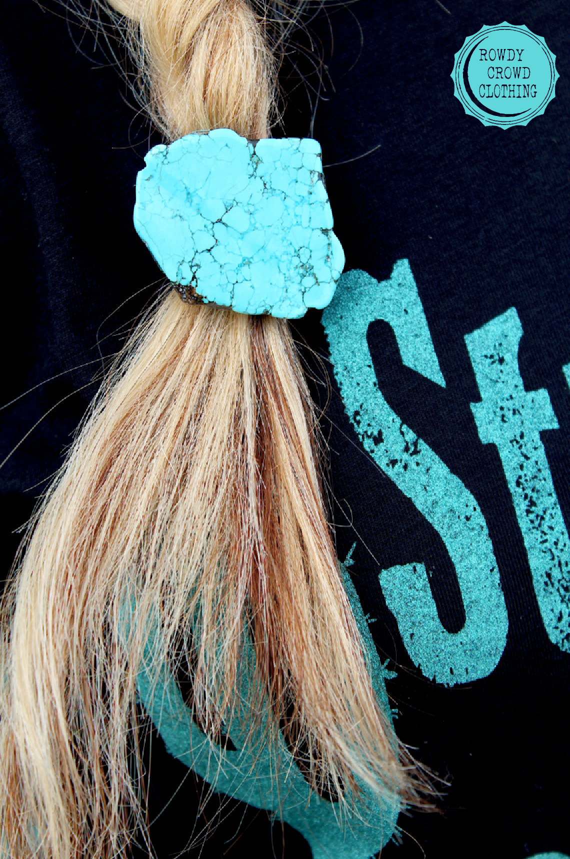 Turquoise Ponytail: Black
