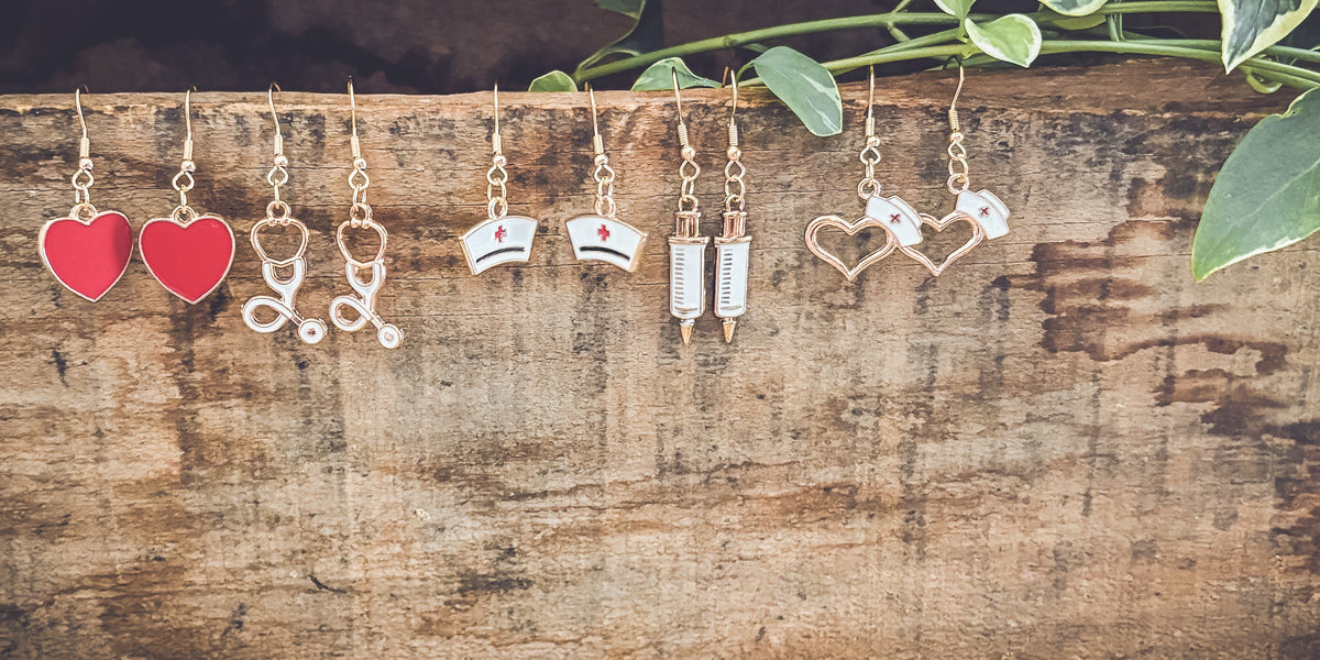 Adorable Nurse Earrings Set