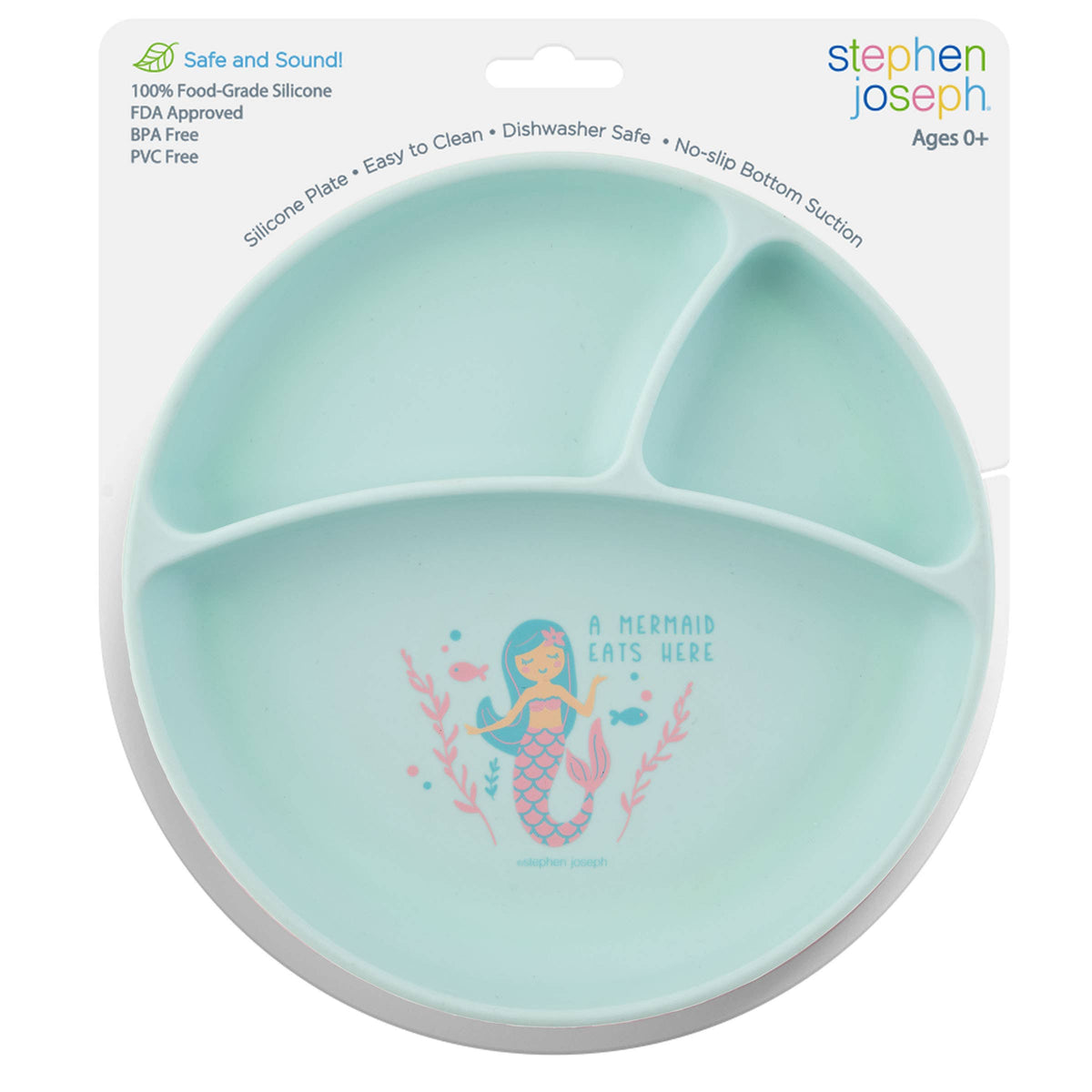 Suction Cup Silicone Plate: Zoo