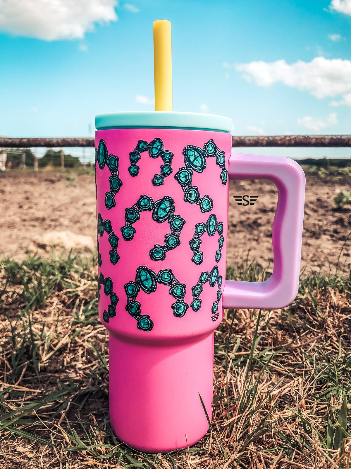 Kids 24oz Western Tumbler: Floral