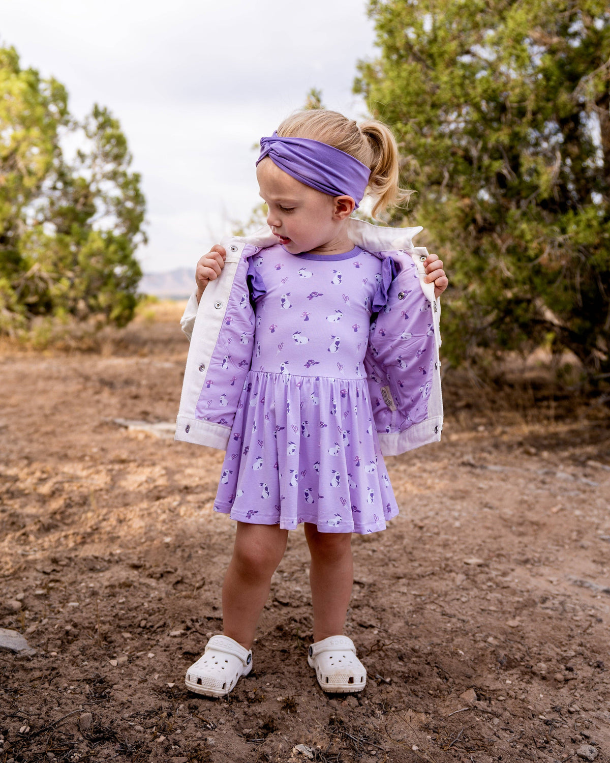 Bunny | Ivory Denim Jacket: 3-6 Months