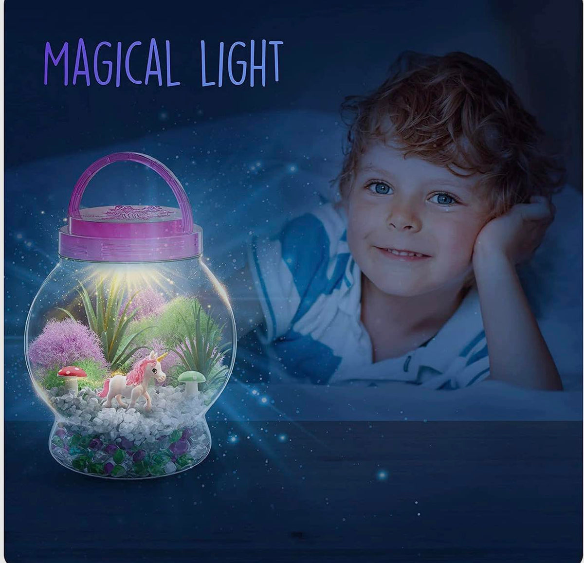 Light-Up Unicorn Terrarium Kit for Kids