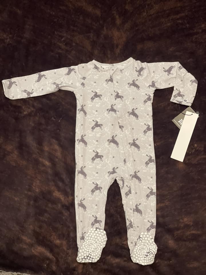 Zipper Footie - Cowboys
