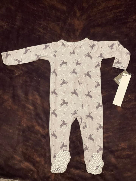 Zipper Footie - Cowboys