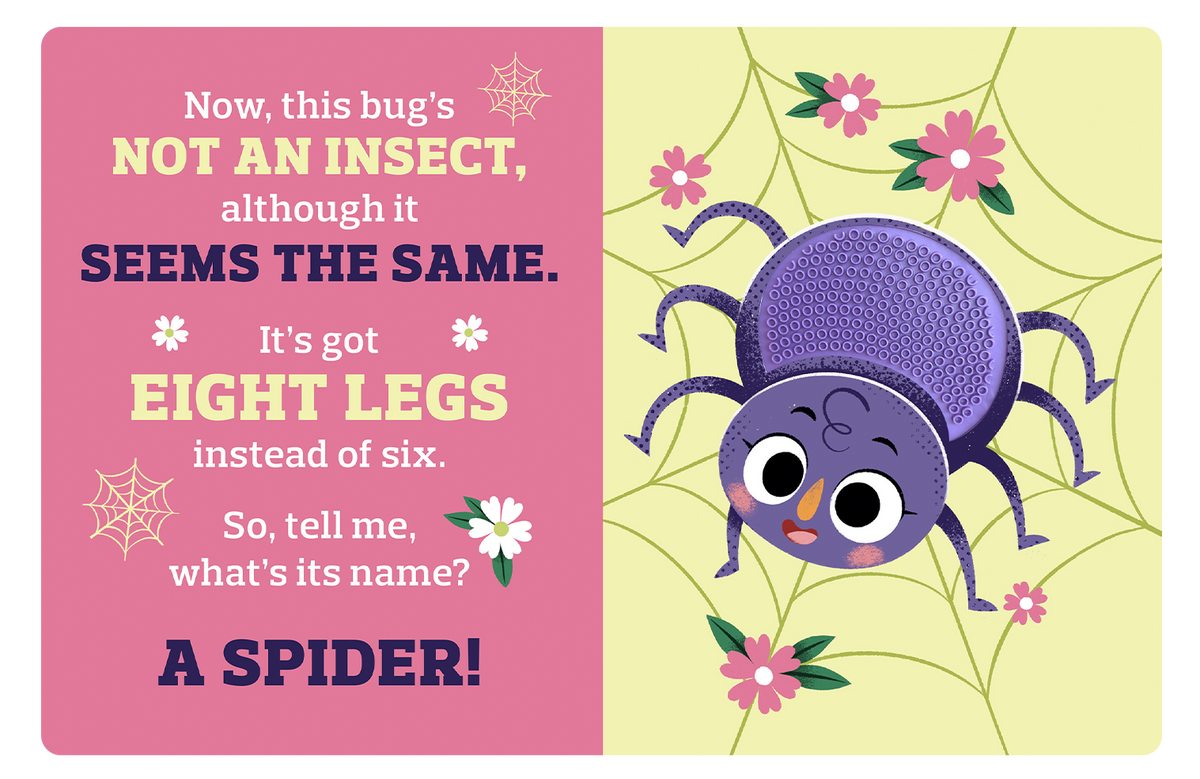 Backyard Bugs - Touch and Feel Board Book - Sensory Board Book