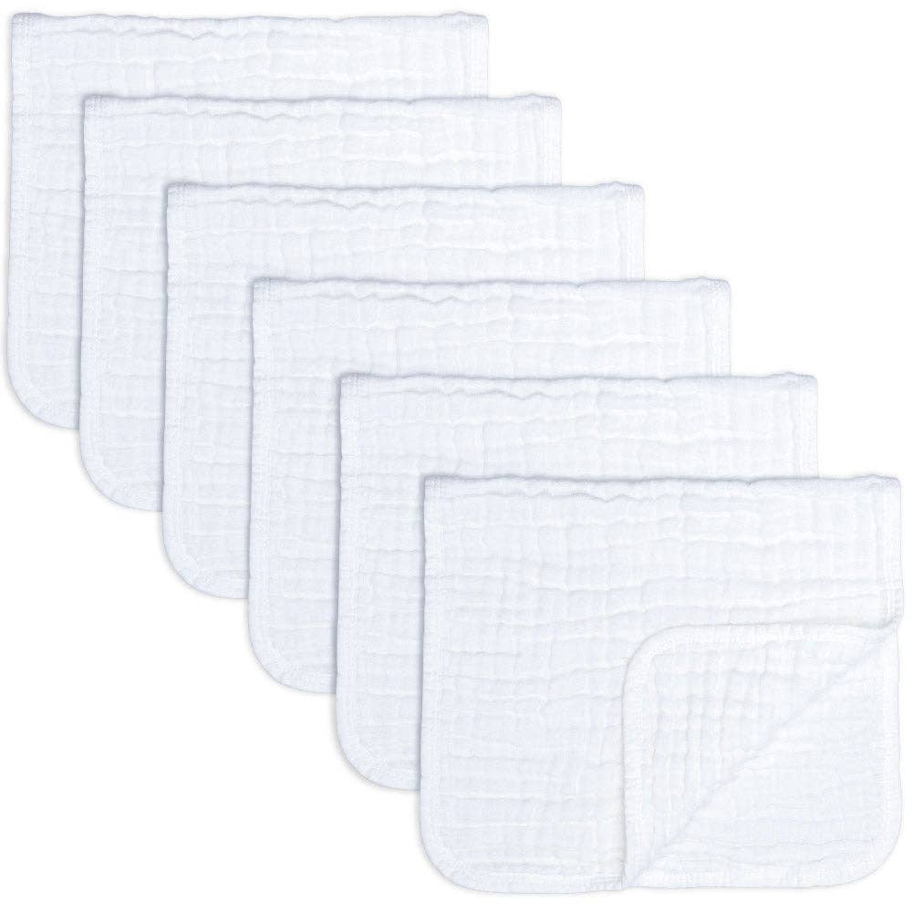 Muslin Burp Cloths by Comfy Cubs: Pack of 10 / Blush