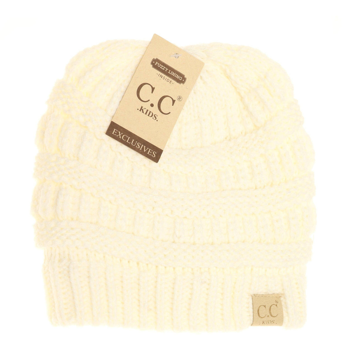 Kids Solid Fuzzy Lined CC Beanie KIDS25: Mint