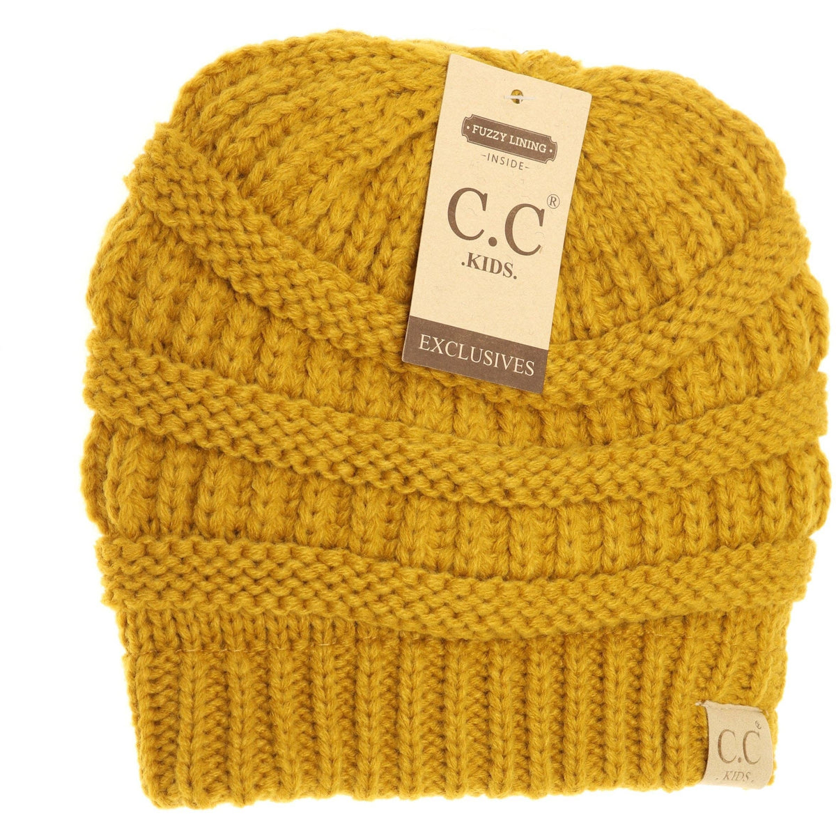Kids Solid Fuzzy Lined CC Beanie KIDS25: Mint