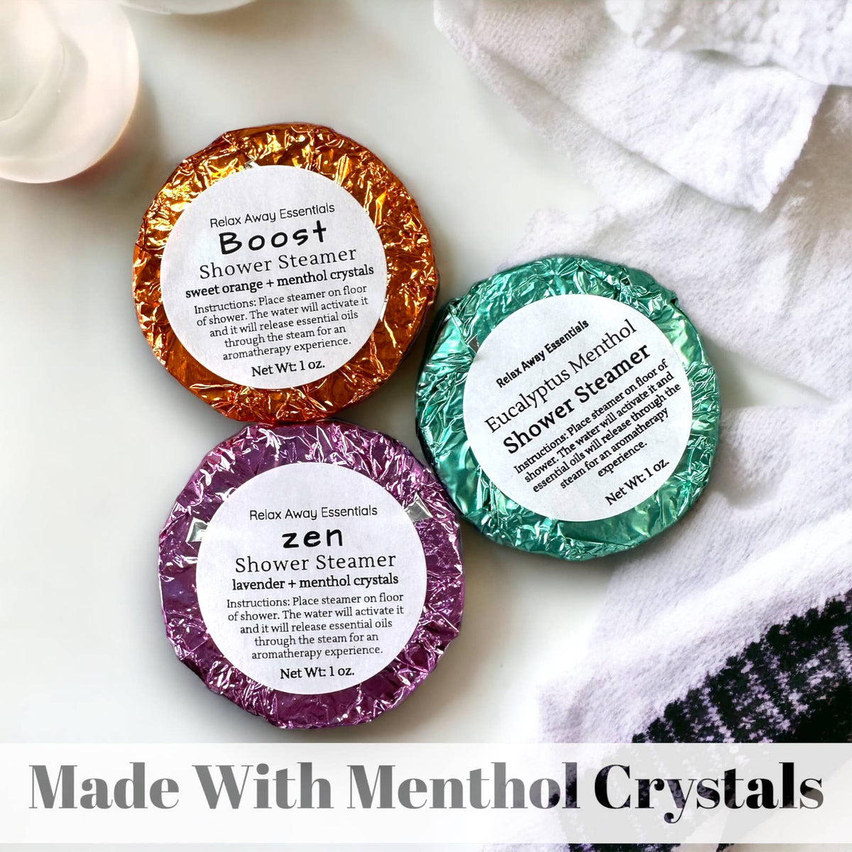Menthol Trio Shower Steamers 6 Pack