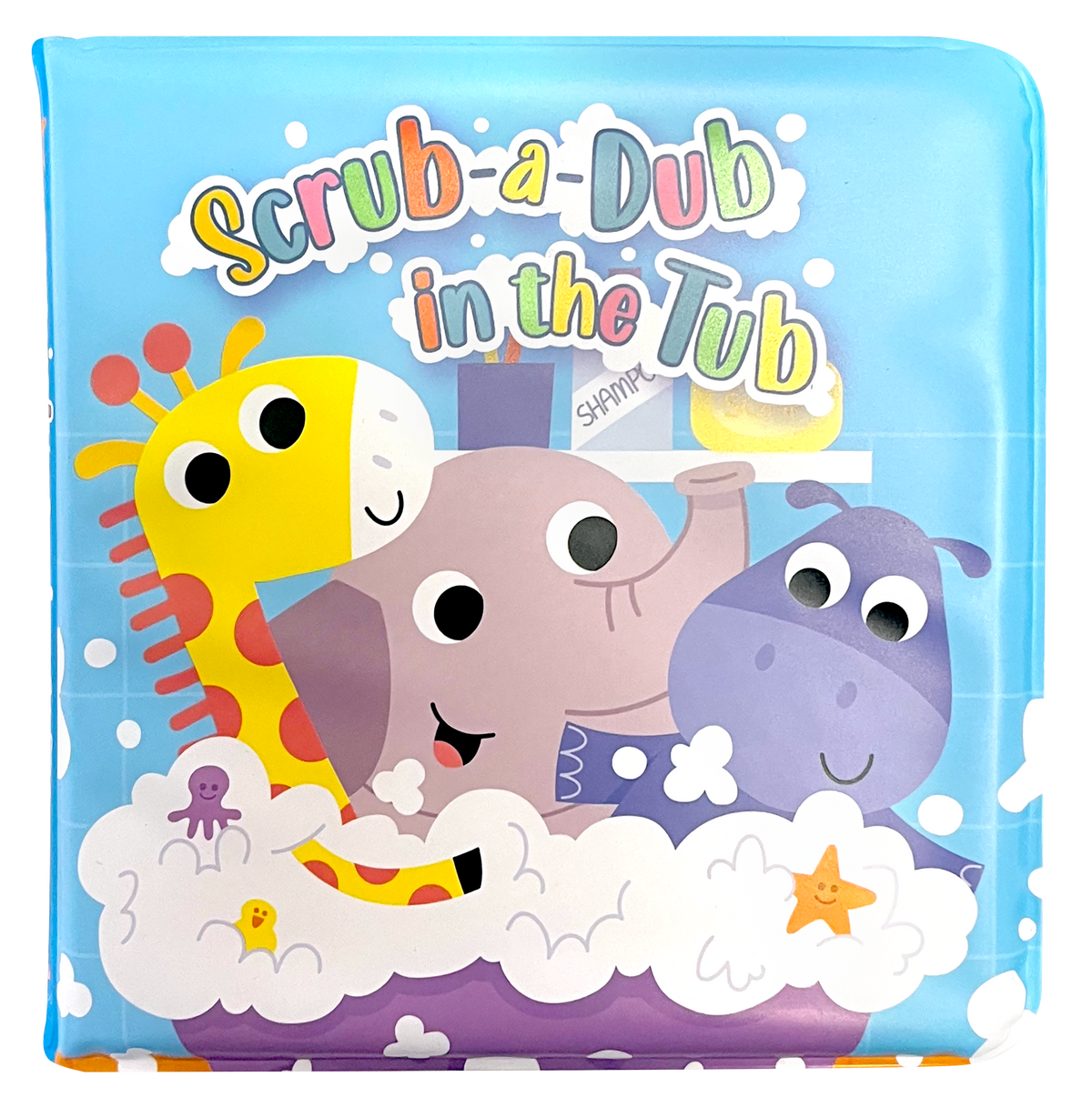 Scrub-A-Dub in the Tub - Children's Waterproof Bath Book and Toy Set