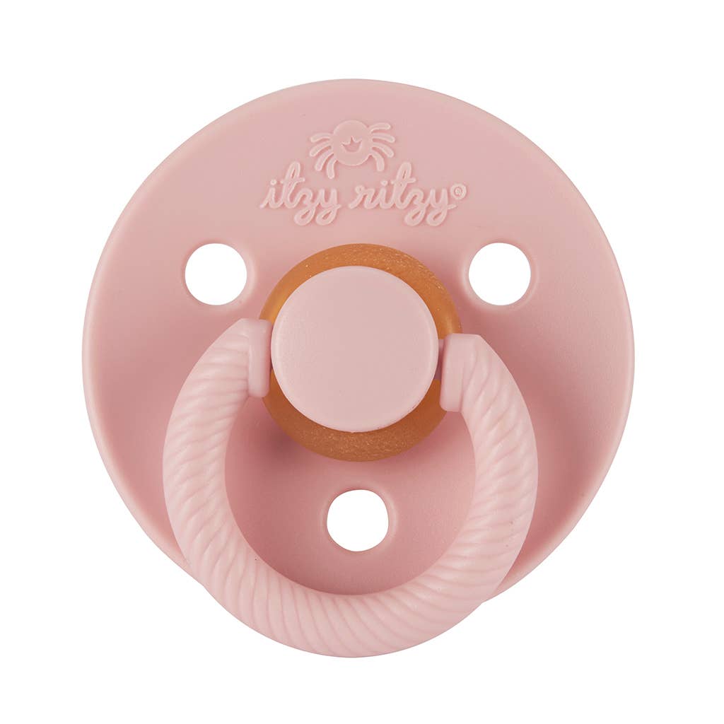 Itzy Soother™ Natural Rubber Paci Sets: Mint + White