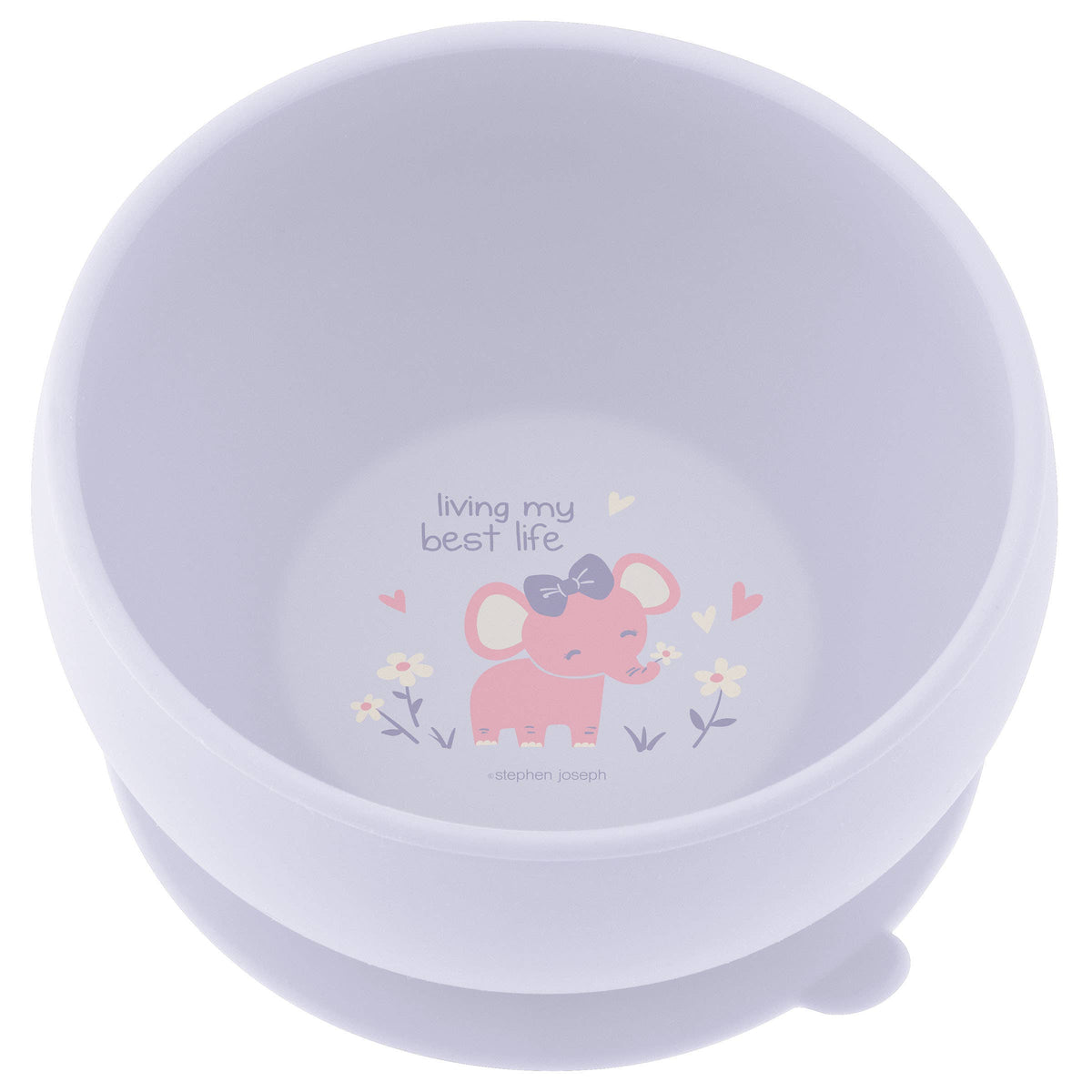 Suction Cup Silicone Bowl: Zoo