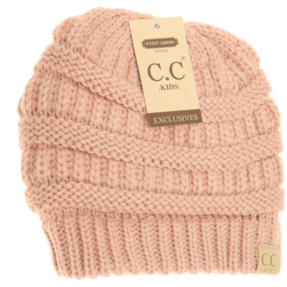 Kids Solid Fuzzy Lined CC Beanie KIDS25: Mint