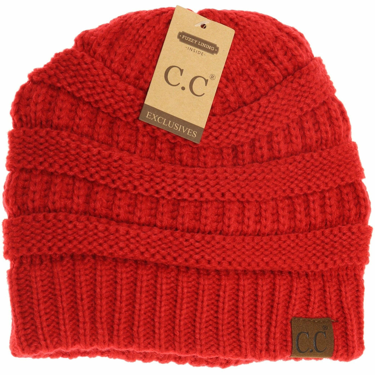 Classic Fuzzy Lined CC Beanie HAT25: Denim