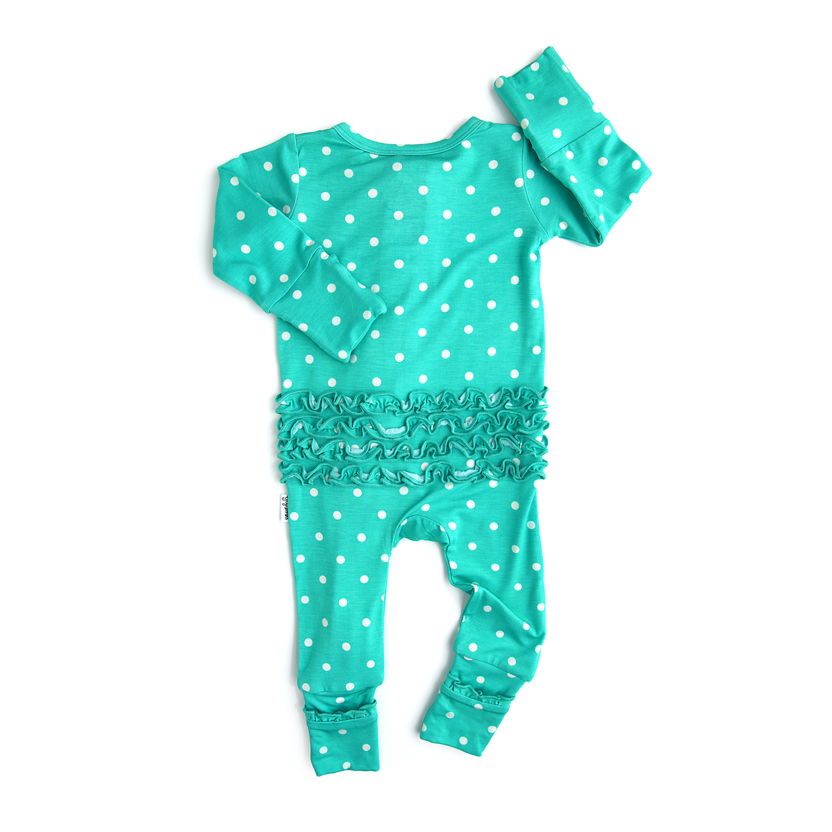 Polly Dot RUFFLE ZIP: 0-3m