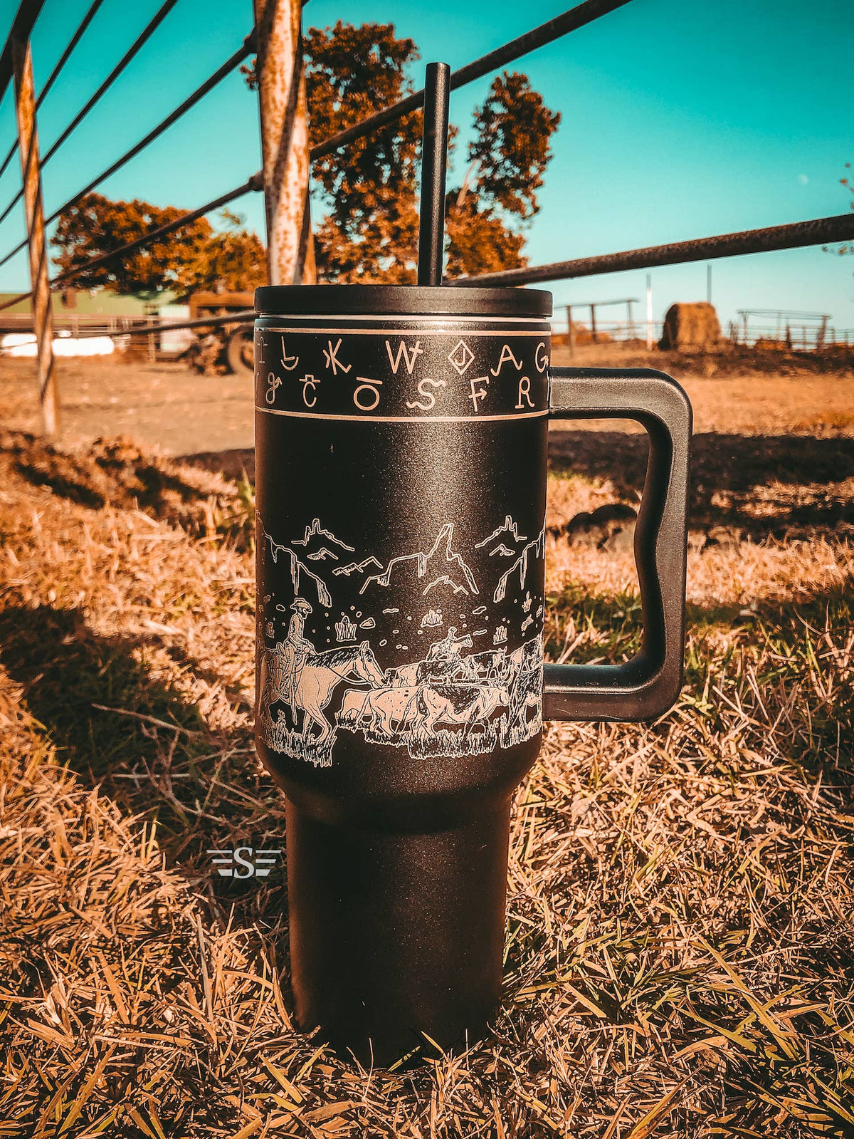 Cattle Drive 40oz Cup: Rust