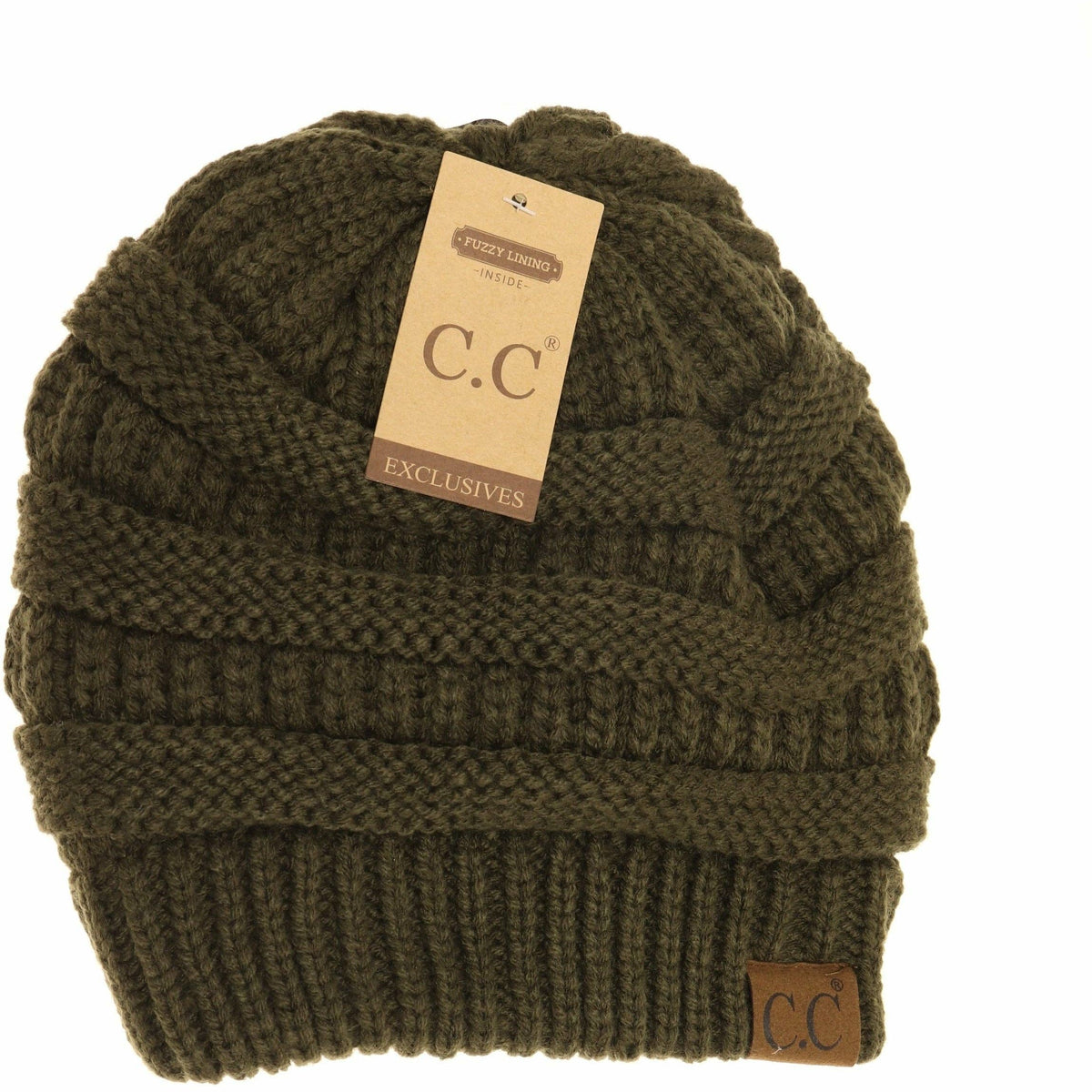 Classic Fuzzy Lined CC Beanie HAT25: Brick