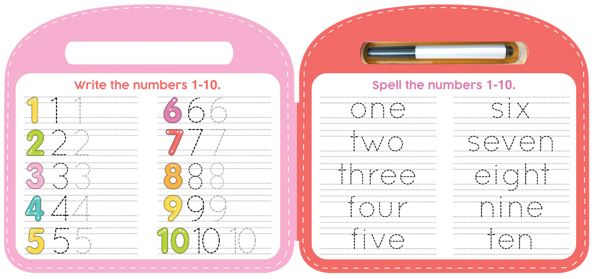 Write & Wipe 123 - Illustrated