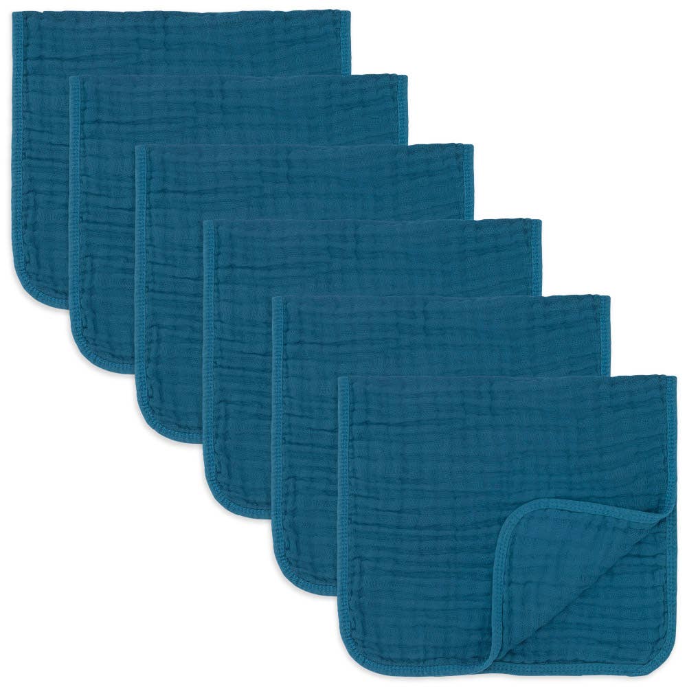 Muslin Burp Cloths by Comfy Cubs: Pack of 10 / Blush