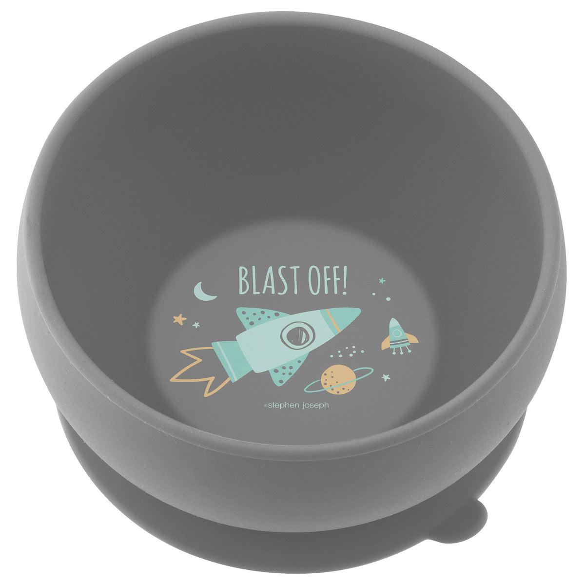 Suction Cup Silicone Bowl: Zoo