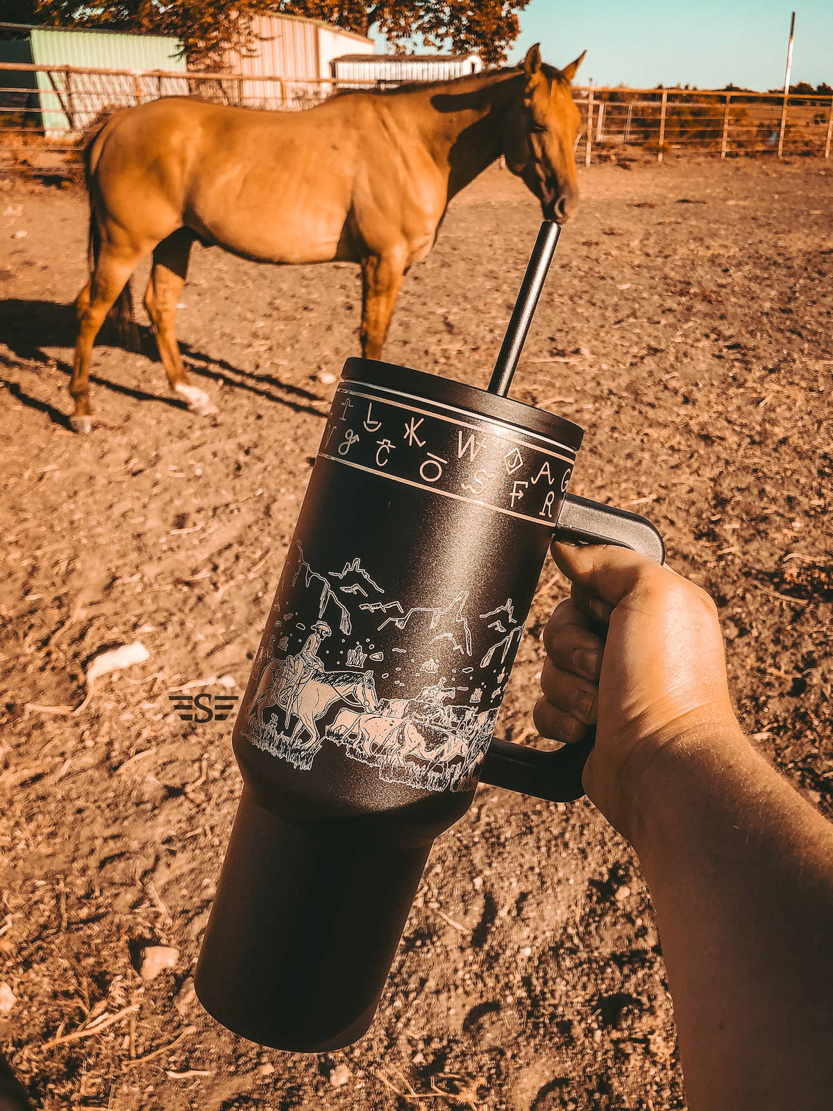 Cattle Drive 40oz Cup: Rust