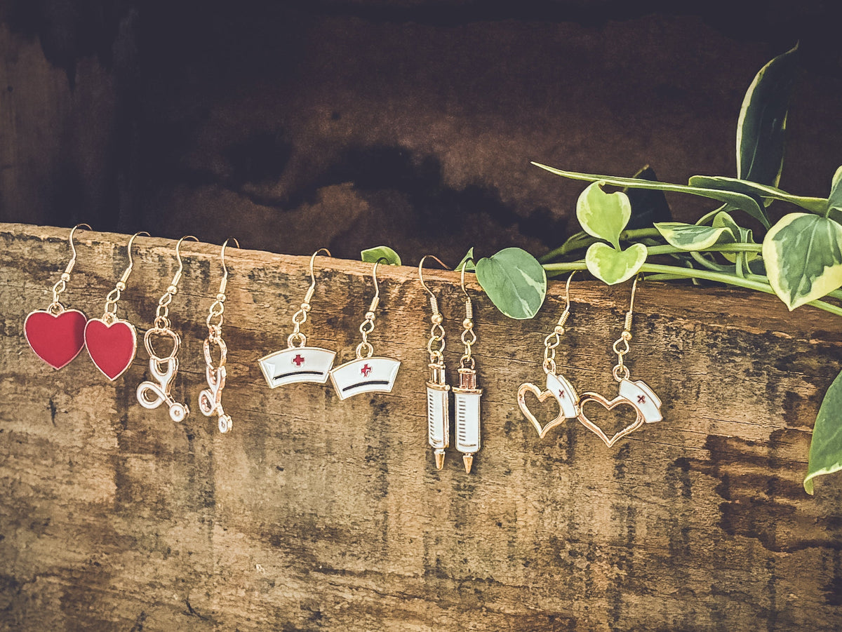 Adorable Nurse Earrings Set