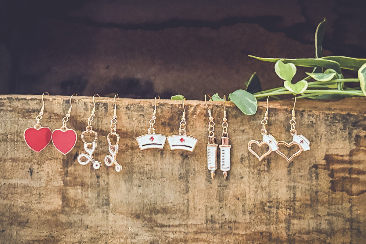 Adorable Nurse Earrings Set