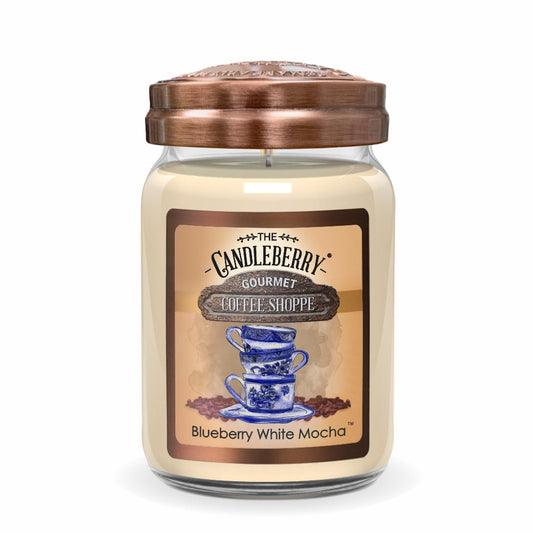 Coffee Shoppe - Blueberry White Mocha™, Large Jar Candle - Spring (Collective)