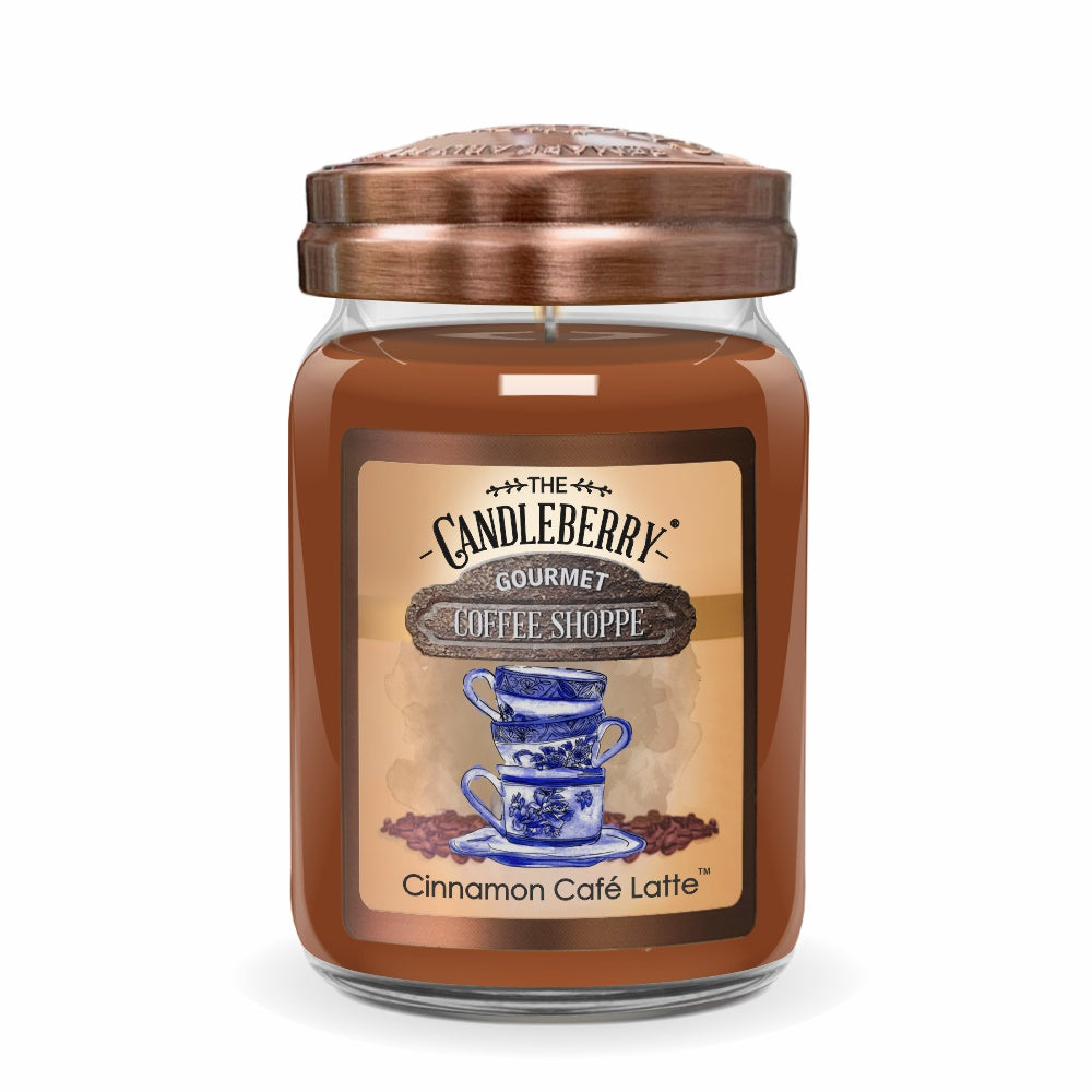 Coffee Shoppe - Cinnamon Café Latte ™, Large Jar Candle - Spring (Collective)