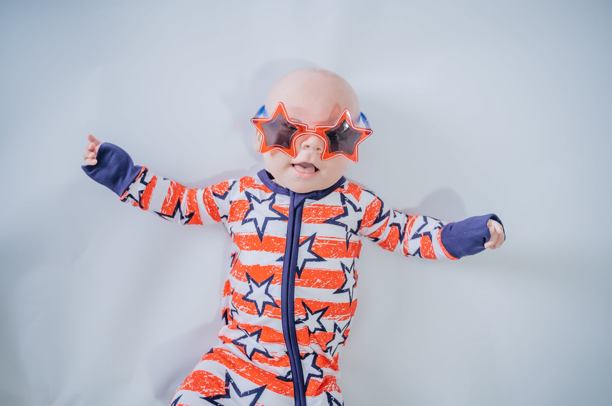 ZIP ROMPER - Stars + Stripes