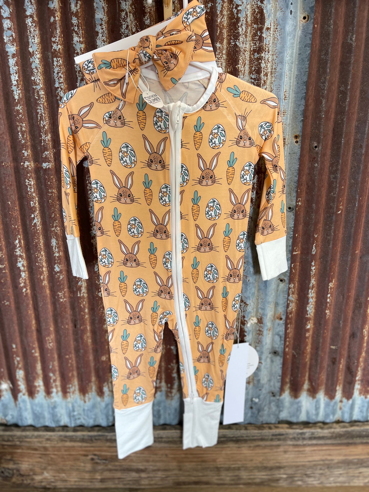 Bunny Double Zipper Bamboo Sleepers