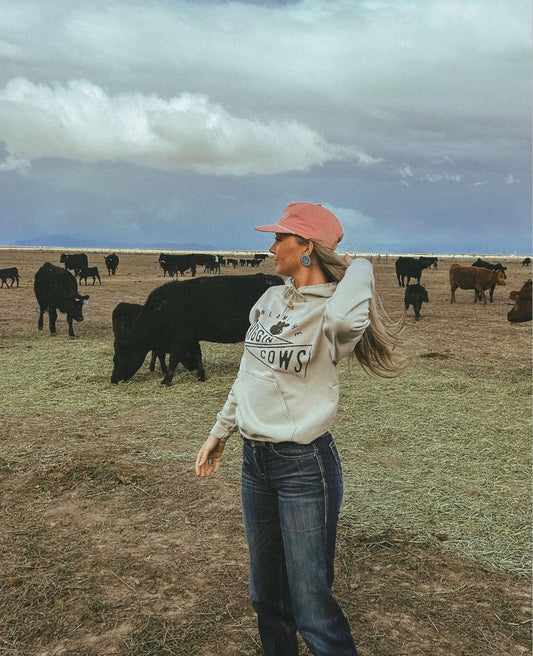 Blame The Cows Hoodie (taupe)