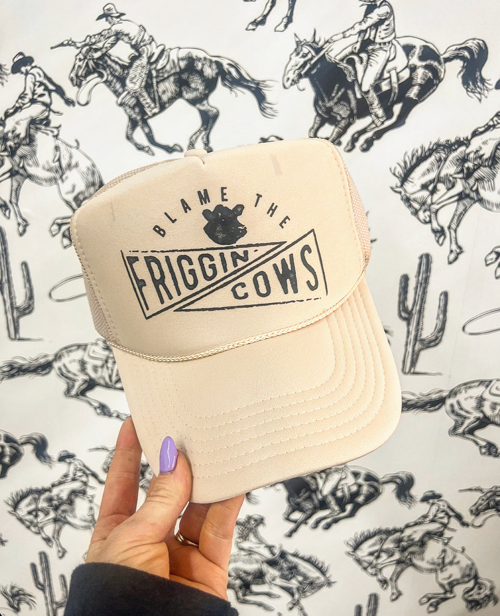 Blame The Cows Trucker Hat (Adult)
