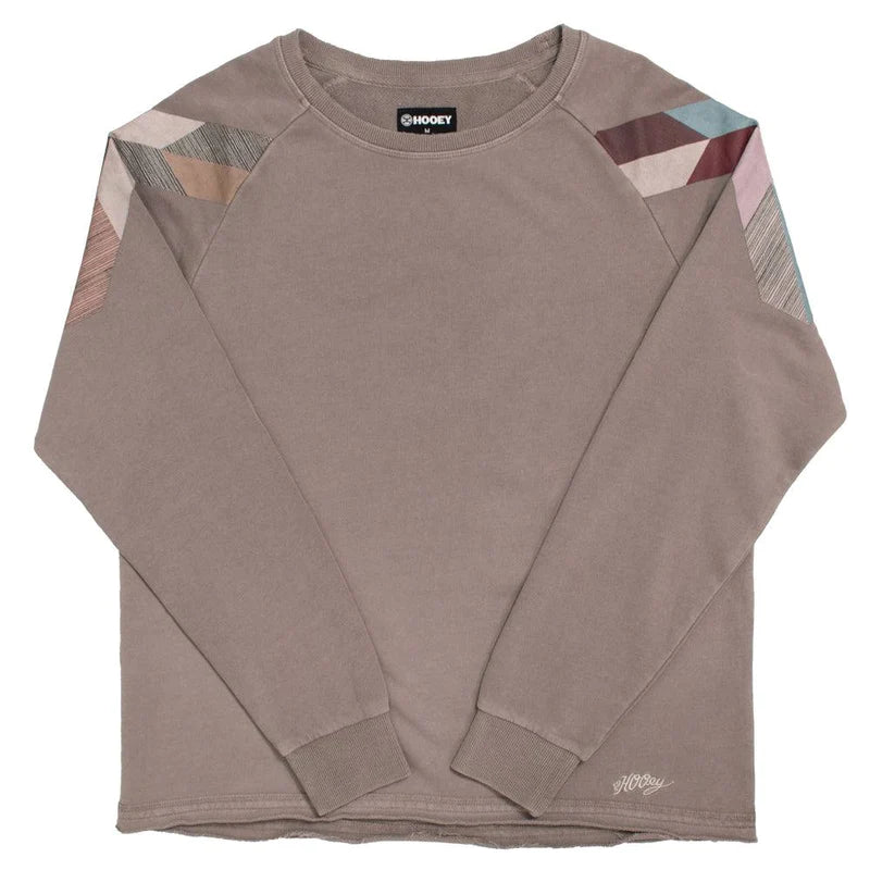 Hooey Homey Ladies Brown Pullover