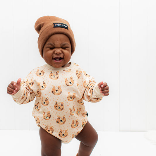 Crew Neck Romper- Wild